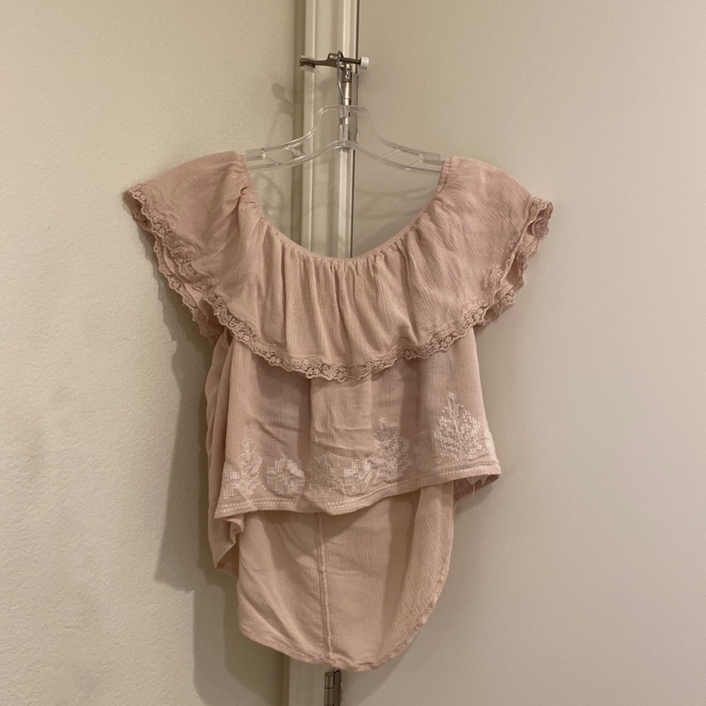 Forever 21 Pink off the shoulder top, size XS